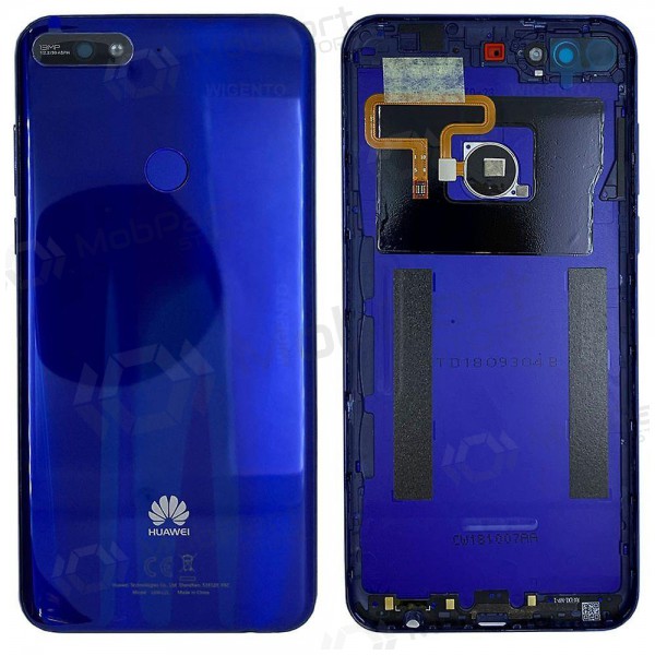 Huawei Y7 2018 zadní kryt baterie (modrý) (použitý grade A, originál)