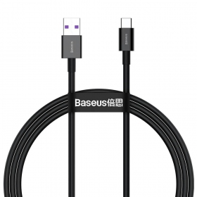 USB kabel Baseus Superior iš USB į Type-C 66W 2.0m černá CATYS-A01