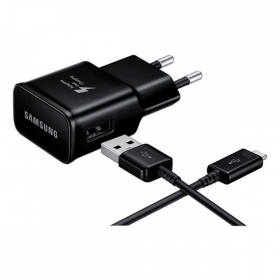 Nabíječka originál Samsung EP-TA200NBE 15W + Type-C kabel černá