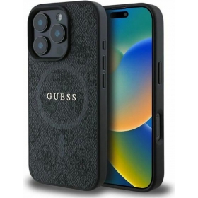Obal na Apple iPhone 16 Pro - Guess PU Leather 4G Colored Ring MagSafe