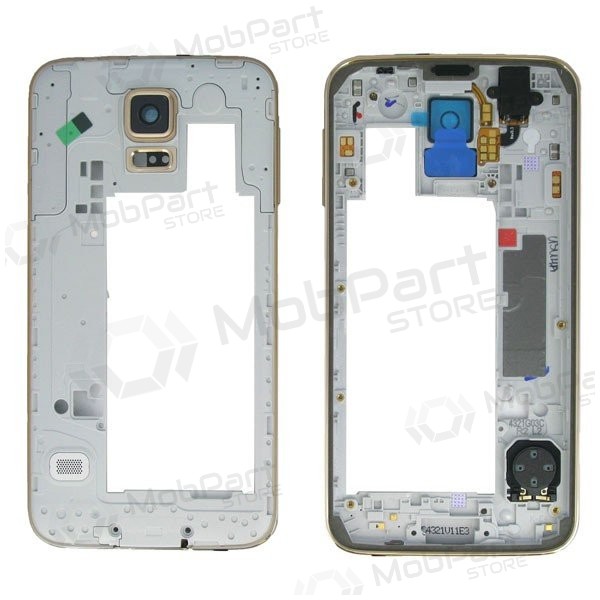 Samsung G900F Galaxy S5 vnitřní rám (zlatý)