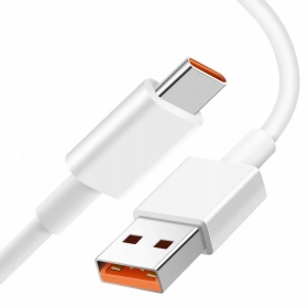 USB kabel Xiaomi USB-A to USB-C 6A 1.0m bílý