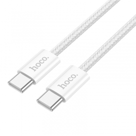 USB kabel Hoco X104 60W USB-C to USB-C 2.0m bílý