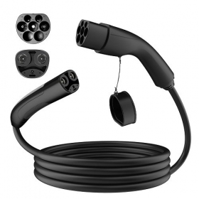 Elektromobilio nabíjecí kabel Tesla NACS - Type 2, 32A, 7.2kW, 1-fazė, 5m