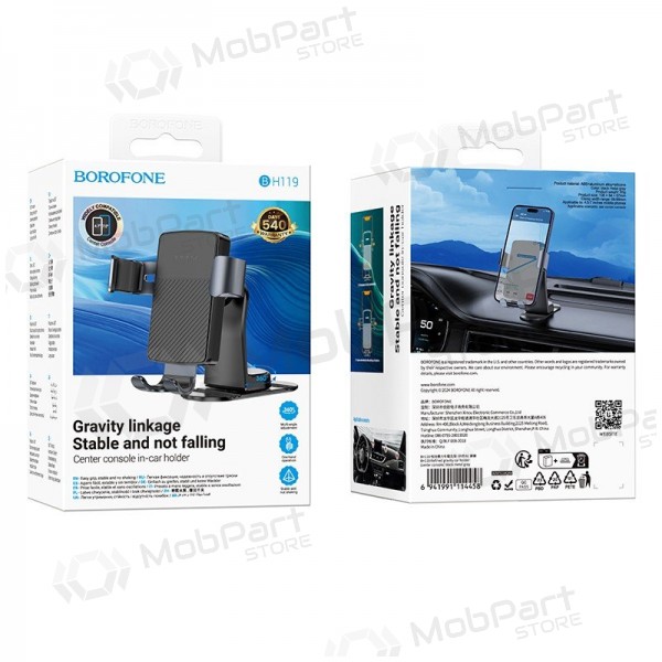 Držák telefonu do auta Borofone BH119 (dashboard) černá