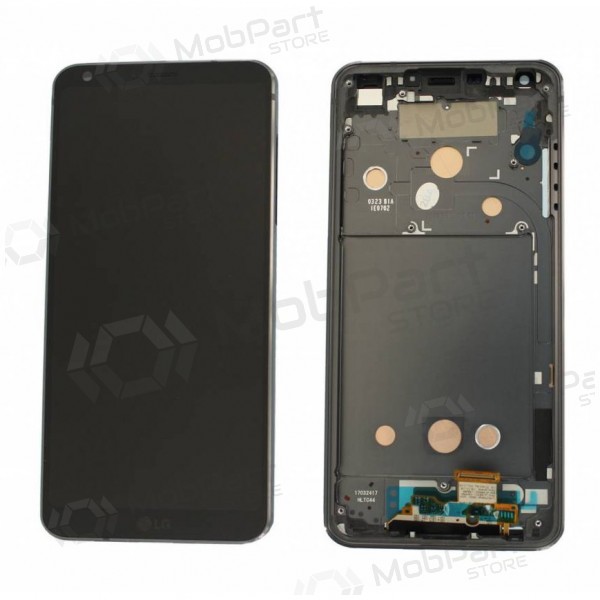 LG H870 G6 displej (černá) (s rámem) (service pack) (originál)