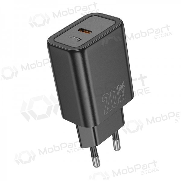 Nabíječka telefonu Hoco N60 20 W GaN USB-C černá