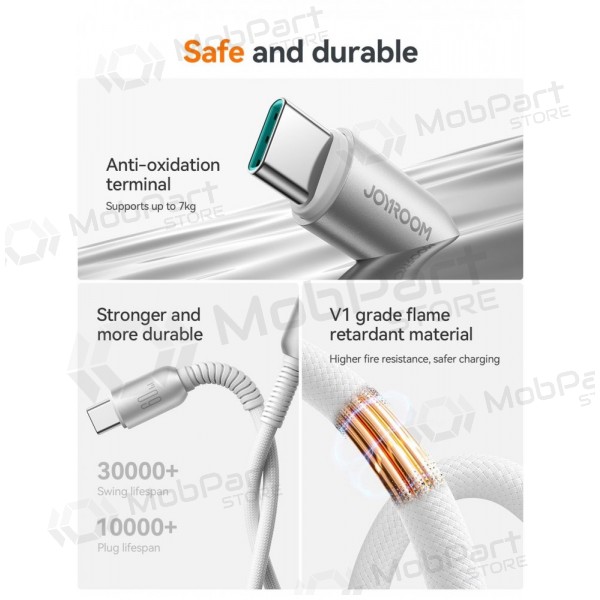 USB kabel Joyroom S-A51 USB-C to USB-C 60W 1.2m šedá