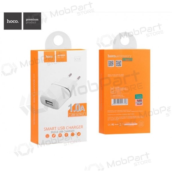 Nabíječka HOCO C11 Smart USB (5V 1A) (bílý)