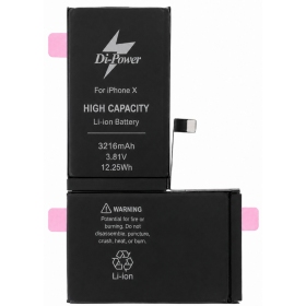 Baterie Apple iPhone X, akumulátor Di-Power 3216 mAh (zvýšená kapacita)