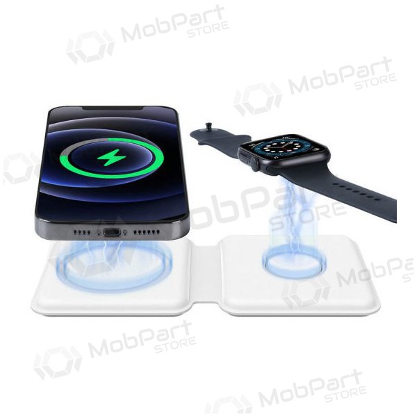 Nabíječka bezdrátový 2in1 Smart Phone, Watch (bílý)