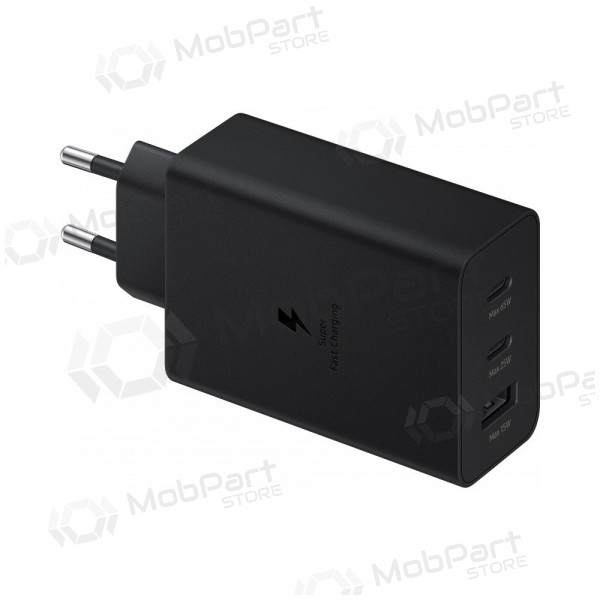 Síťová nabíječka Samsung EP-T6530NBEGEU 65 W 2x USB-C + USB-A černá