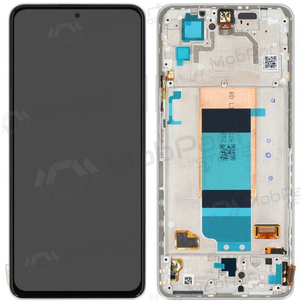 Xiaomi Poco F4 5G displej (stříbrný) (s rámem) (originál)