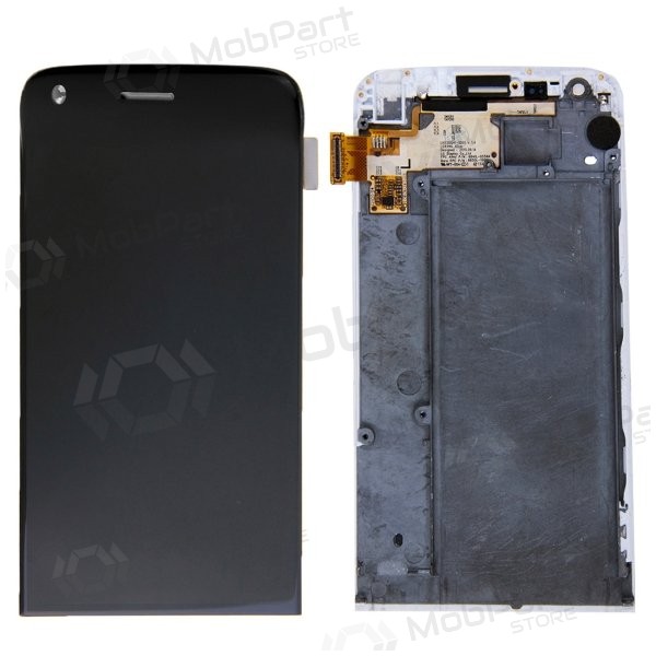 LG H850 G5 displej (s rámem) (černá) (service pack) (originál)