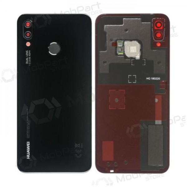 Huawei P20 Lite zadní kryt baterie černá (Midnight Black) (použitý grade C, originál)
