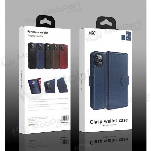 Pouzdro / kryt HDD Clasp Wallet Case Samsung A515 A51 modrý