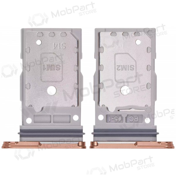 Držák SIM karty pro Samsung Galaxy S24, S24+ (oranžový) (originální)