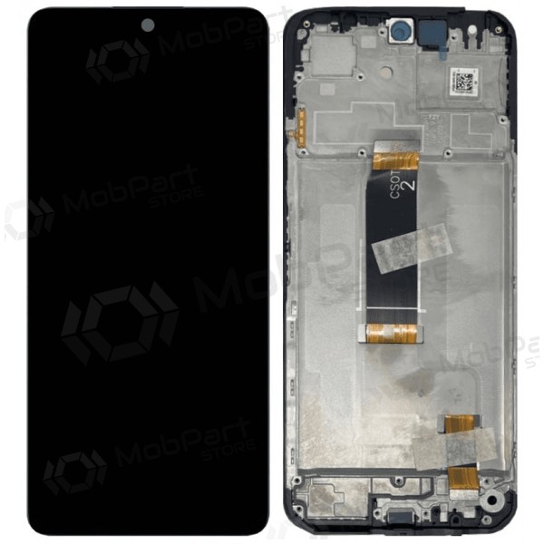 Xiaomi Redmi 13 4G, 5G, Poco M6 4G displej (černá) (s rámem) (originál)