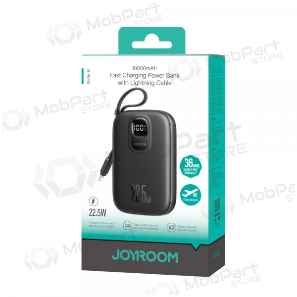 Externí baterie Power Bank Joyroom JR-PBF18 22.5W with Lightning cable 10000mAh černá