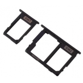 Samsung A605 Galaxy A6+ 2018 SIM držák karty (2ks) (černá)