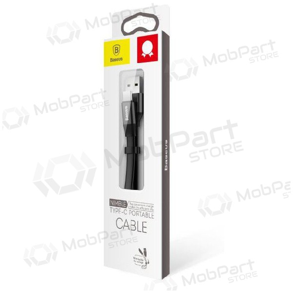 USB kabel Baseus type-C 0.23m (2A) (černá)