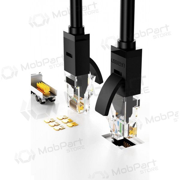 Kabel Ugreen RJ45 Cat 6 UTP 1000Mbps 1.0m (černá)
