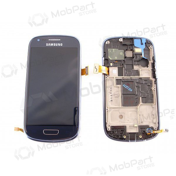 Samsung I8190 Galaxy S3 mini displej (modrý) (s rámem) (použitý grade A, originál)