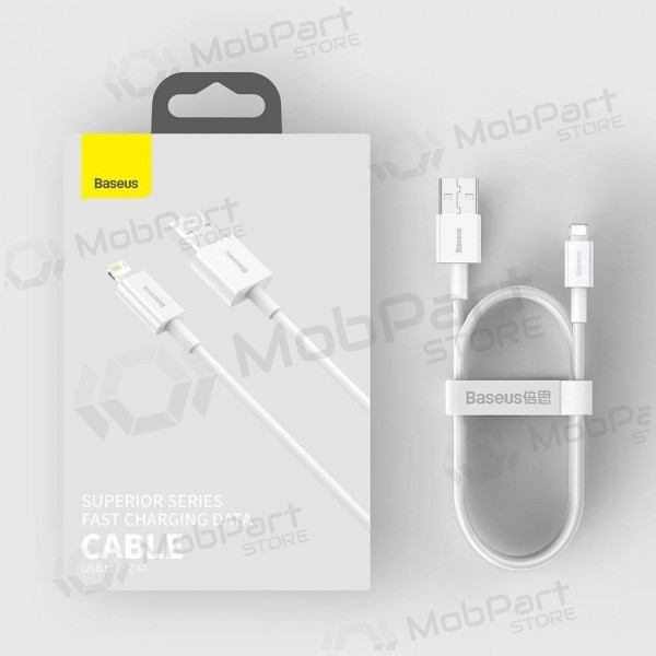 USB kabel Baseus Superior Lightning 2.4A 1.5m (bílý) CALYS-B02