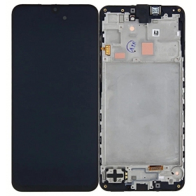 Samsung Galaxy A16 4G displej (černá) (s rámem) (originál)