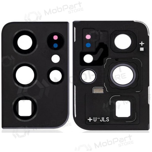 Samsung Galaxy S21 Ultra 5G sklo kamery (černá) (s rámem)