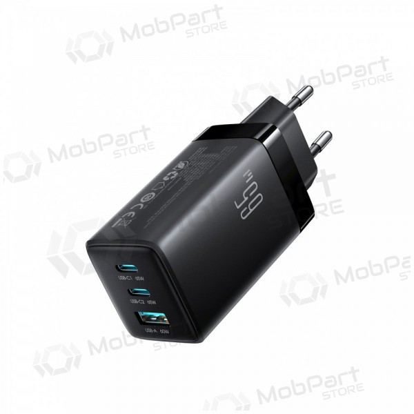 Nabíječka telefonu Hoco N66 35 W GaN USB-C + USB-A s kabelem Lightning 1 m bílá