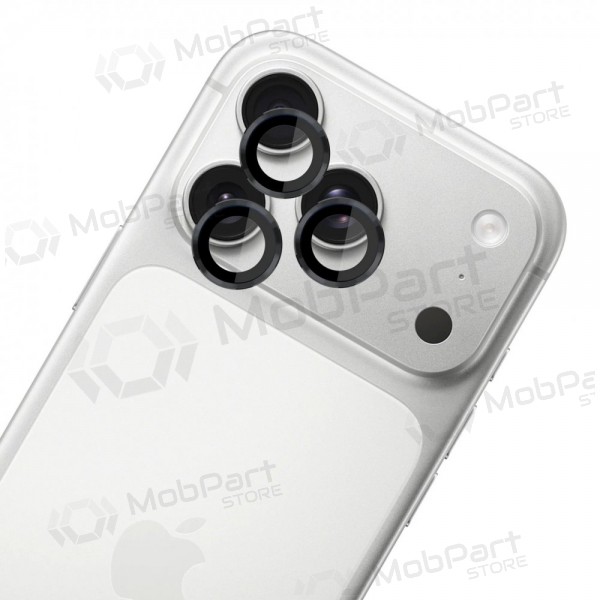 Apple iPhone 18 Pro, 18 Pro Max ochranné tvrzené sklo pro fotoaparát - 3MK Lens Pro (černé)