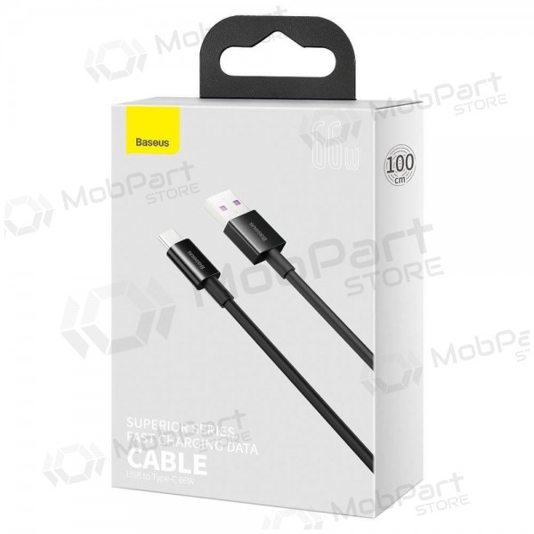 USB kabel Baseus Superior Type-C 66W 1.0m (černá) CATYS-01