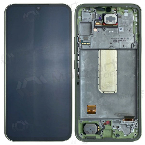 Samsung Galaxy A34 5G displej (světle zelená) (s rámem) (originál)