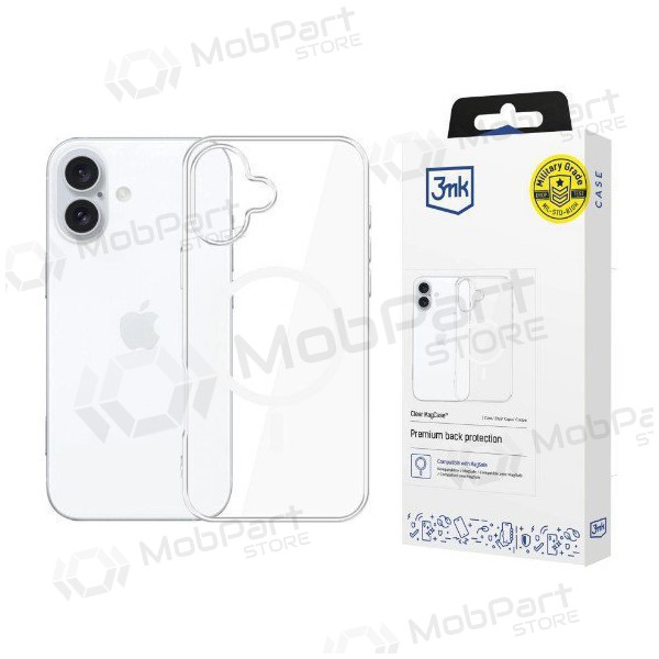 Obal Apple iPhone 16 Plus -3MK Clear MagCase- (průhledný)