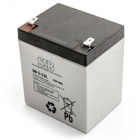 Akumuliatorius (AGM) SSB SB (5Ah, 12V, F2, VRLA)