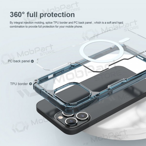 Apple iPhone 13 Pro obal „Nillkin Nature Magnetic“ (modrý)