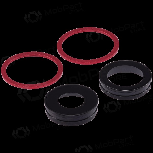 Apple iPhone 11 sklo kamery (2ks) (červené) (s rámem)