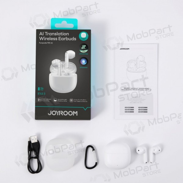 Bezdrátová sluchátka s mikrofonem Joyroom JR-FB1 Bluetooth bílá
