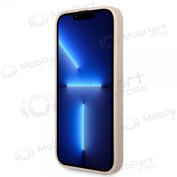 Obal na Apple iPhone 14 Pro Max - Guess PU 4G Metal Logo (růžový)