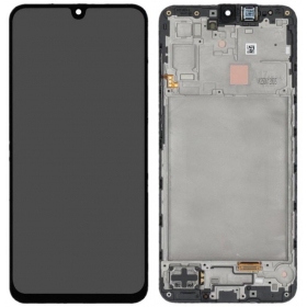 Samsung Galaxy A17 4G displej (černý) (s rámečkem) (originální)