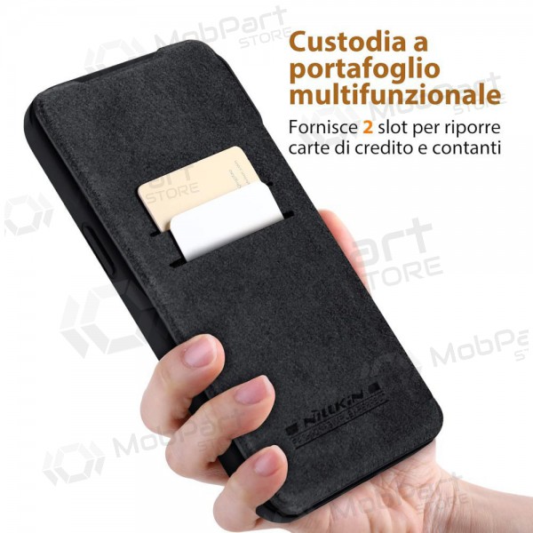 Obal Apple iPhone 14 Pro „Nillkin Leather“ (modrý)