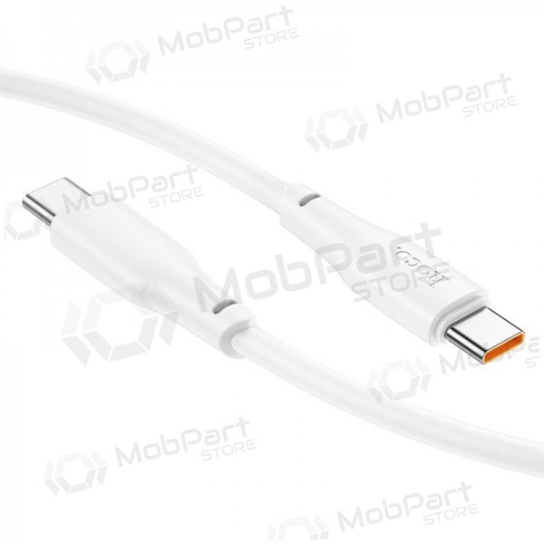 USB-C kabel Hoco X93 USB-C na USB-C 1 m 100 W bílý