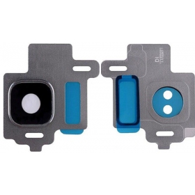 Samsung Galaxy S8 sklo kamery (s rámem) (nachový)