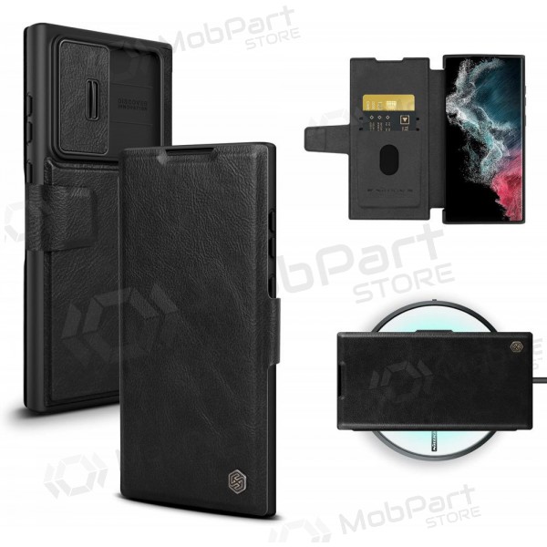 Obal Samsung Galaxy S23 FE „Nillkin Leather“ (černý)
