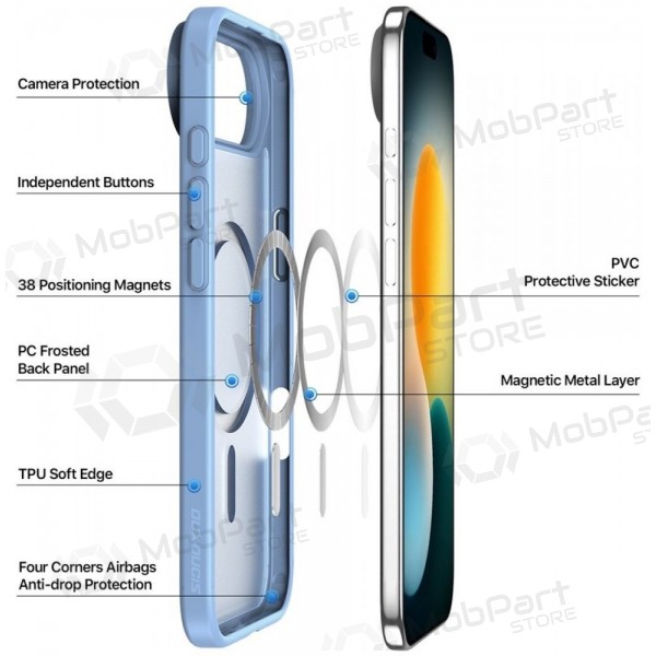 Obal na Apple iPhone Air - Dux Ducis Yind (modrý)