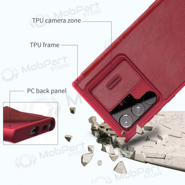Samsung Galaxy S23 FE obal „Nillkin Leather“ (červený)