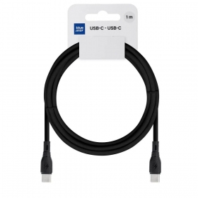 USB-C kabel Blue Star PJ73-13-3 USB-C na USB-C 1 m 60 W černý
