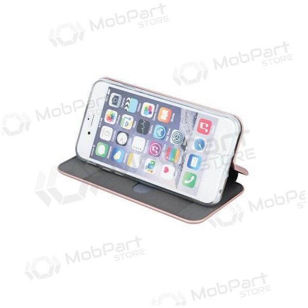 Obal Apple iPhone 11 -Book Elegance- (růžový / zlatý)
