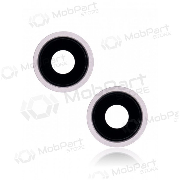 Apple iPhone 13 mini sklo kamery (2ks) (růžový) (s rámem)